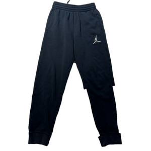 Nike Jordan Youth Large 12-13 Black White Jogging Track Pants Activewear Sports